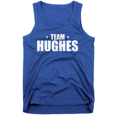 Funny Hughes Vacation Family Lastname Christmas Support Gift Tank Top