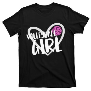 funny heart Volleyball  Player Coach T-Shirt