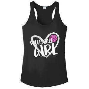 funny heart Volleyball  Player Coach Ladies PosiCharge Competitor Racerback Tank