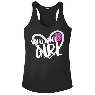 funny heart Volleyball  Player Coach Ladies PosiCharge Competitor Racerback Tank