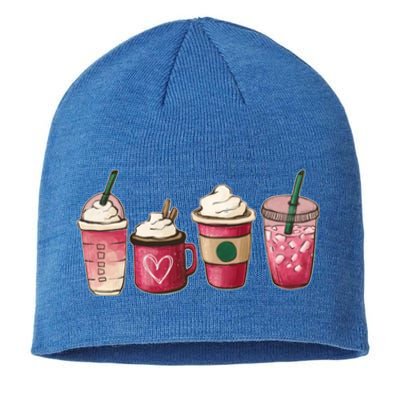 Funny Happy Valentine's Day Cute Coffee Cups Love Cute Gift Sustainable Beanie