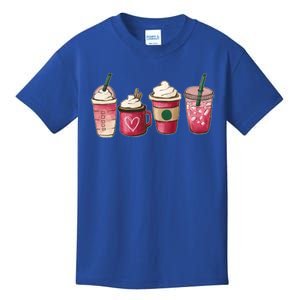 Funny Happy Valentine's Day Cute Coffee Cups Love Cute Gift Kids T-Shirt