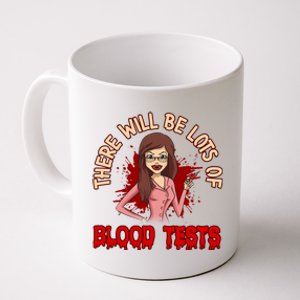 Funny Halloween Vampire Nurse Doctor Assistant Blood Tests Gift Coffee Mug