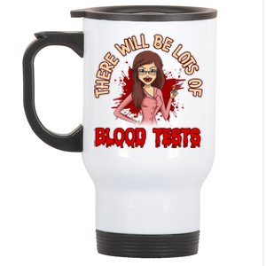 Funny Halloween Vampire Nurse Doctor Assistant Blood Tests Gift Stainless Steel Travel Mug