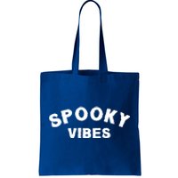 Funny Halloween Vibes Retro Spooky Ghost Boo Spooky Season Funny Gift Tote Bag