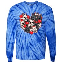 Frenchie Heart Valentines Great Gift Love French Bulldog Gift Meaningful Gift Tie-Dye Long Sleeve Shirt