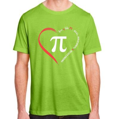 Funny Happy Valentine's Day Love Is Like Pi Math Teacher Adult ChromaSoft Performance T-Shirt