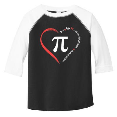 Funny Happy Valentine's Day Love Is Like Pi Math Teacher Toddler Fine Jersey T-Shirt