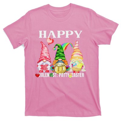 Funny Happy Valentines St Patty Easter Mashup Holiday Gnome T-Shirt