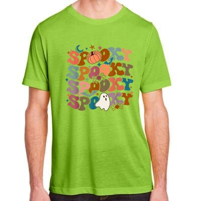 Funny Halloween Vibes Retro Spooky Ghost Boo Spooky Season Gift Adult ChromaSoft Performance T-Shirt