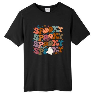 Funny Halloween Vibes Retro Spooky Ghost Boo Spooky Season Gift Tall Fusion ChromaSoft Performance T-Shirt