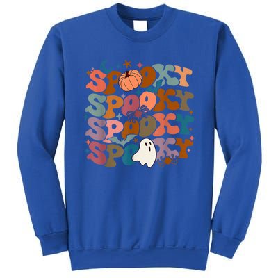 Funny Halloween Vibes Retro Spooky Ghost Boo Spooky Season Gift Sweatshirt