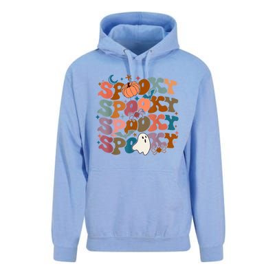 Funny Halloween Vibes Retro Spooky Ghost Boo Spooky Season Gift Unisex Surf Hoodie