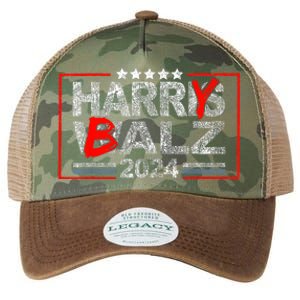 Funny Harris Walz 24 Harry Balz 2024 Meme Democratics Vote Legacy Tie Dye Trucker Hat