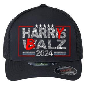 Funny Harris Walz 24 Harry Balz 2024 Meme Democratics Vote Flexfit Unipanel Trucker Cap