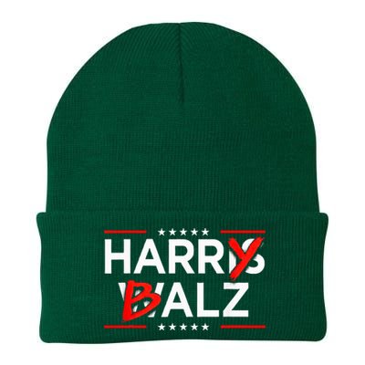 Funny Harris Walz 24 Harry Balz 2024 Meme Kamala Harris Knit Cap Winter Beanie