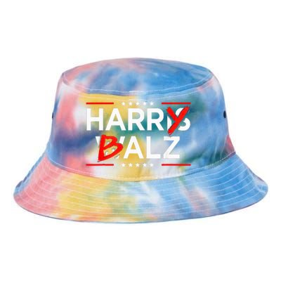 Funny Harris Walz 24 Harry Balz 2024 Meme Kamala Harris Tie Dye Newport Bucket Hat