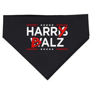 Funny Harris Walz 24 Harry Balz 2024 Meme Kamala Harris USA-Made Doggie Bandana