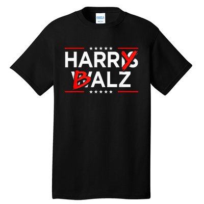 Funny Harris Walz 24 Harry Balz 2024 Meme Kamala Harris Tall T-Shirt