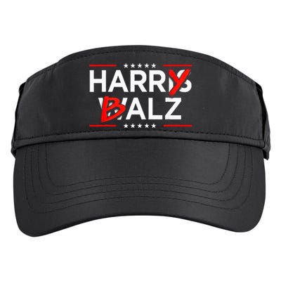 Funny Harris Walz 24 Harry Balz 2024 Meme Kamala Harris Adult Drive Performance Visor