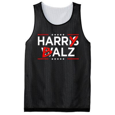 Funny Harris Walz 24 Harry Balz 2024 Meme Kamala Harris Mesh Reversible Basketball Jersey Tank