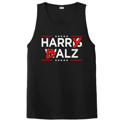 Funny Harris Walz 24 Harry Balz 2024 Meme Kamala Harris PosiCharge Competitor Tank