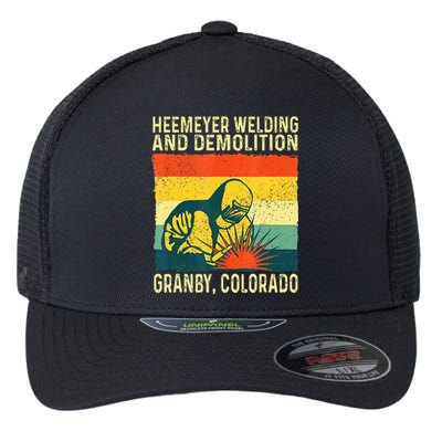 Funny Heemeyer Welding And Demolition Granby Vintage Flexfit Unipanel Trucker Cap