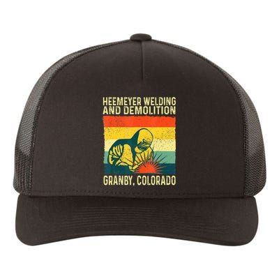 Funny Heemeyer Welding And Demolition Granby Vintage Yupoong Adult 5-Panel Trucker Hat