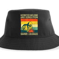 Funny Heemeyer Welding And Demolition Granby Vintage Sustainable Bucket Hat