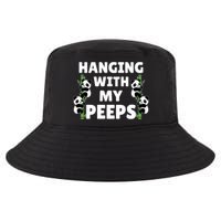 Funny Hanging With My Peeps Panda Gift Cool Comfort Performance Bucket Hat