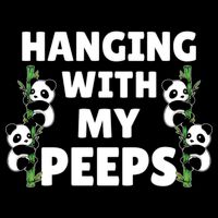 Funny Hanging With My Peeps Panda Gift Cooling Performance Crew T-Shirt