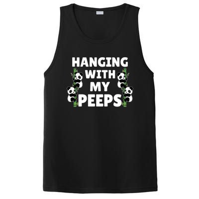 Funny Hanging With My Peeps Panda Gift PosiCharge Competitor Tank