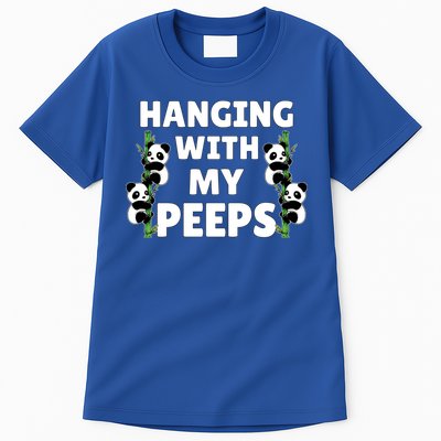Funny Hanging With My Peeps Panda Gift Tall T-Shirt