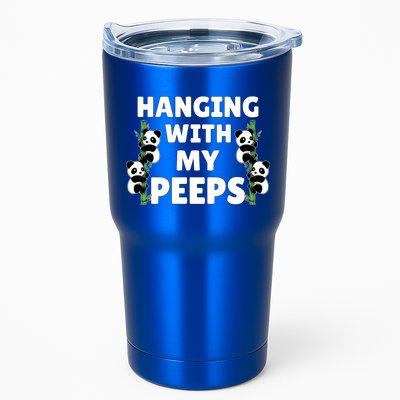 Funny Hanging With My Peeps Panda Gift Tumbler