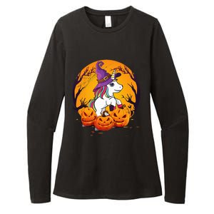 Fun Halloween Witchy Unicorn Halloween Womens CVC Long Sleeve Shirt