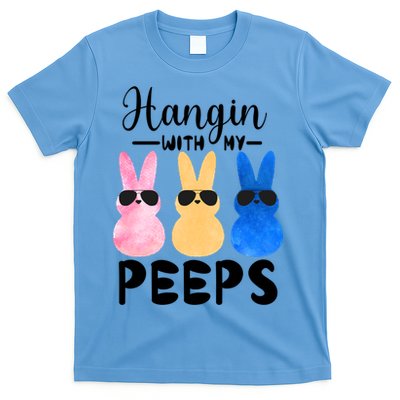 Funny Hangin With My Peeps Easter Bunny Chillin With Peeps Gift T-Shirt