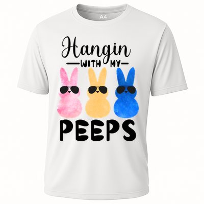 Funny Hangin With My Peeps Easter Bunny Chillin With Peeps Gift Performance Shirt