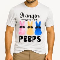 Funny Hangin With My Peeps Easter Bunny Chillin With Peeps Gift Cooling Performance Crew T-Shirt