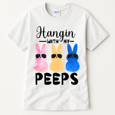 Funny Hangin With My Peeps Easter Bunny Chillin With Peeps Gift Tall T-Shirt