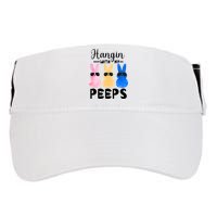 Funny Hangin With My Peeps Easter Bunny Chillin With Peeps Gift Adult Drive Performance Visor