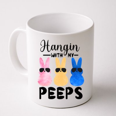 Funny Hangin With My Peeps Easter Bunny Chillin With Peeps Gift Mug