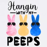 Funny Hangin With My Peeps Easter Bunny Chillin With Peeps Gift 11oz C Handle Ceramic Mug