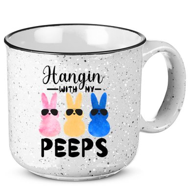 Funny Hangin With My Peeps Easter Bunny Chillin With Peeps Gift 15oz Campfire Ceramic Mug
