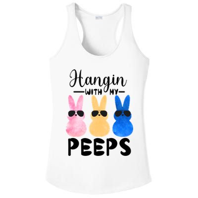 Funny Hangin With My Peeps Easter Bunny Chillin With Peeps Gift Ladies PosiCharge Competitor Racerback Tank