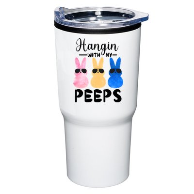 Funny Hangin With My Peeps Easter Bunny Chillin With Peeps Gift Tumbler