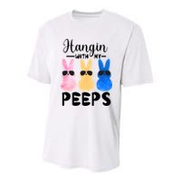 Funny Hangin With My Peeps Easter Bunny Chillin With Peeps Gift Youth Performance Sprint T-Shirt