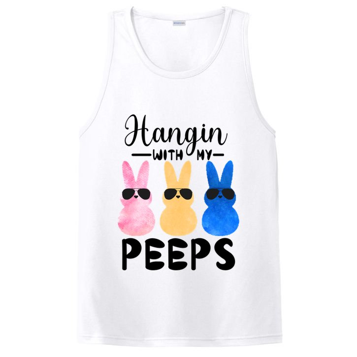 Funny Hangin With My Peeps Easter Bunny Chillin With Peeps Gift PosiCharge Competitor Tank