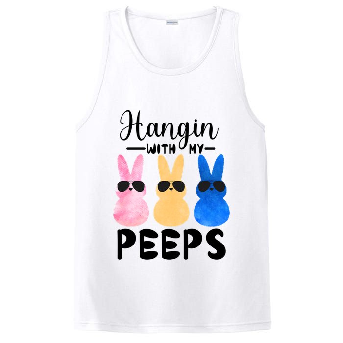 Funny Hangin With My Peeps Easter Bunny Chillin With Peeps Gift PosiCharge Competitor Tank