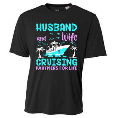 funny Husband Wife Cruising Partners for Life Cooling Performance Crew T-Shirt