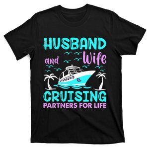 funny Husband Wife Cruising Partners for Life T-Shirt